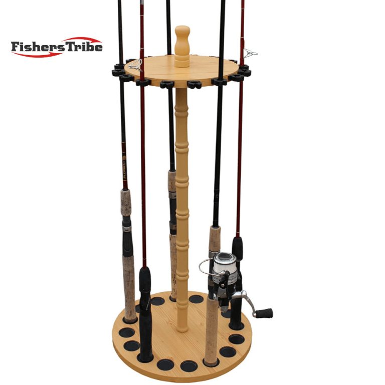Stylish 16 Fishing Rod Storage Rack