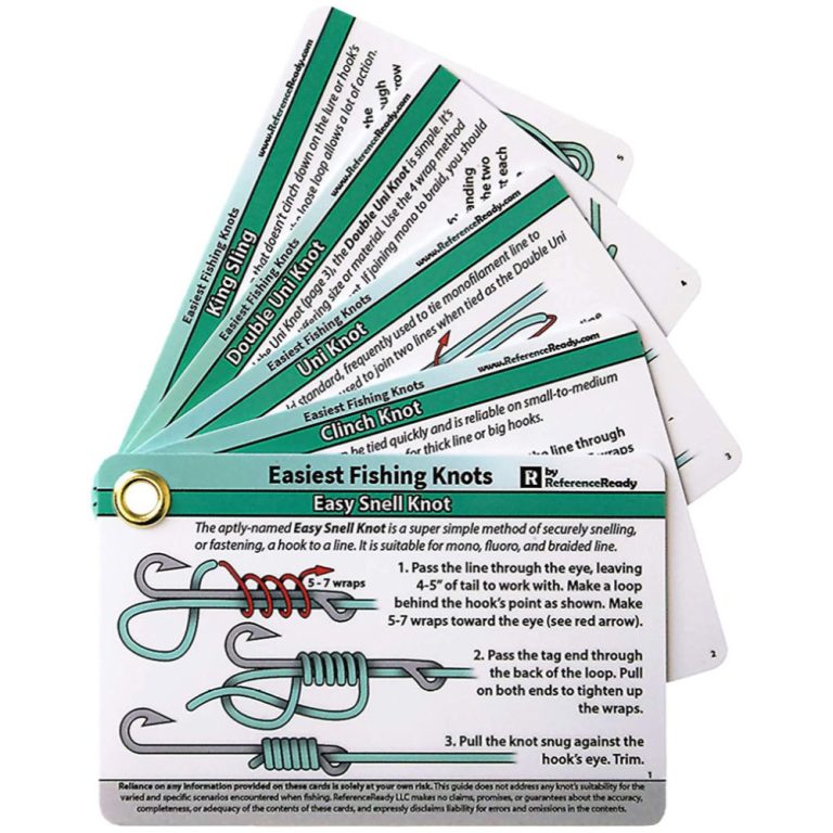 Waterproof Essential Fishing Knot Cards