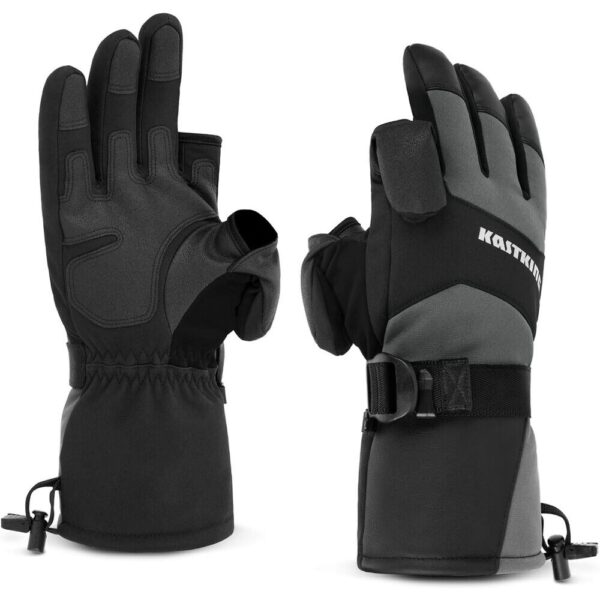 Warm Water-Resistant Fingerless Fishing Gloves –