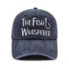 Fish Whisperer Embroidered Cotton Cap – Funny Fishing Hat