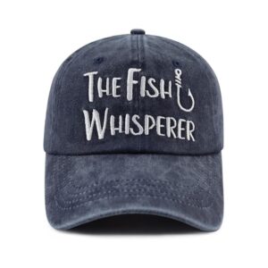 Fish Whisperer Embroidered Cotton Cap – Funny Fishing Hat
