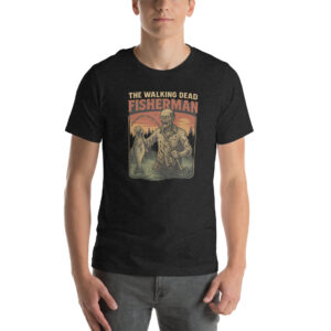 Apocalypse Catch – Retro Zombie Fishing Tee