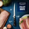 Fillet Knife for Fish-02 7" Razor Sharp Fillet Knife – Flexible German Steel Boning Blade for Fish & Meat