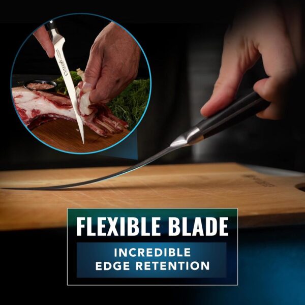 Fillet Knife for Fish-06 7" Razor Sharp Fillet Knife – Flexible German Steel Boning Blade for Fish & Meat