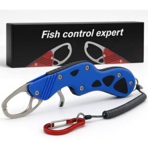 High Strength Fish Gripper-01 Heavy Duty Stainless Steel Fish Gripper – 50 lb Lip Grabber for Fresh & Saltwater