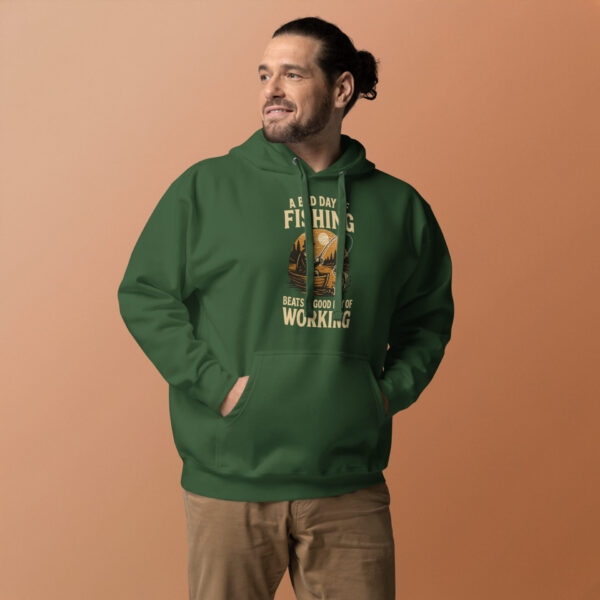 cotton-heritage-m2580-i-unisex-premium-pullover-hoodie-forest-green-front-2-68fdf8e707b00.jpg Retro Fisherman Graphic Hoodie – A Bad Day of Fishing Beats Working