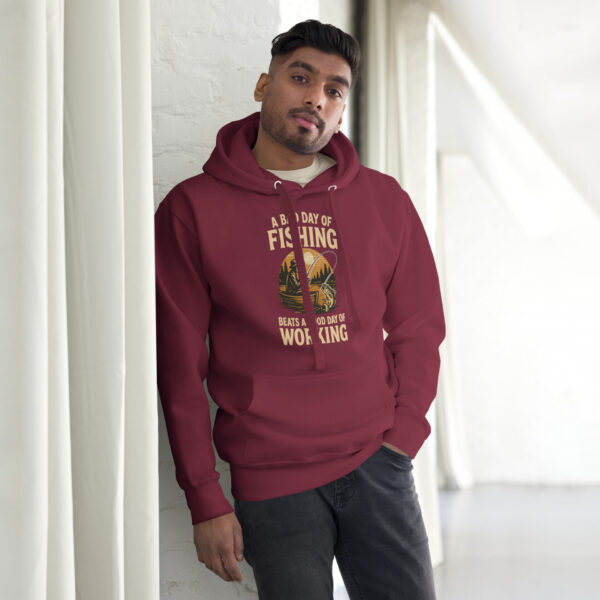 cotton-heritage-m2580-i-unisex-premium-pullover-hoodie-maroon-front-68fdf8e69d05b.jpg Retro Fisherman Graphic Hoodie – A Bad Day of Fishing Beats Working