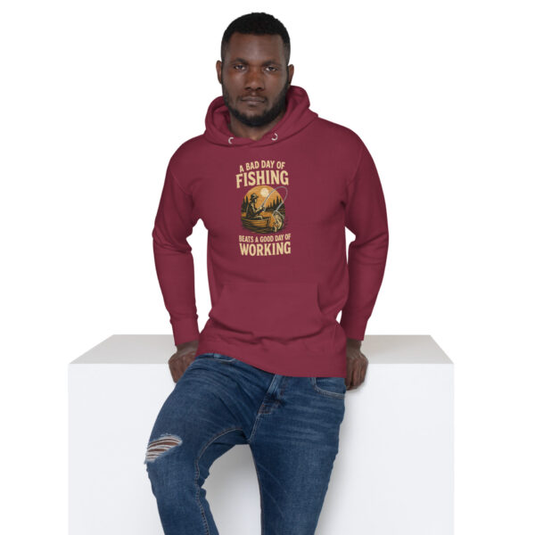 cotton-heritage-m2580-i-unisex-premium-pullover-hoodie-maroon-front-68fdf8e69f7ce.jpg Retro Fisherman Graphic Hoodie – A Bad Day of Fishing Beats Working