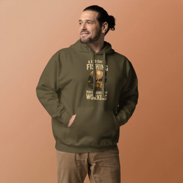 cotton-heritage-m2580-i-unisex-premium-pullover-hoodie-military-green-front-2-68fdf8e716cad.jpg Retro Fisherman Graphic Hoodie – A Bad Day of Fishing Beats Working