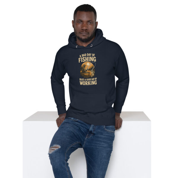cotton-heritage-m2580-i-unisex-premium-pullover-hoodie-navy-blazer-front-68fdf8e698fb9.jpg Retro Fisherman Graphic Hoodie – A Bad Day of Fishing Beats Working