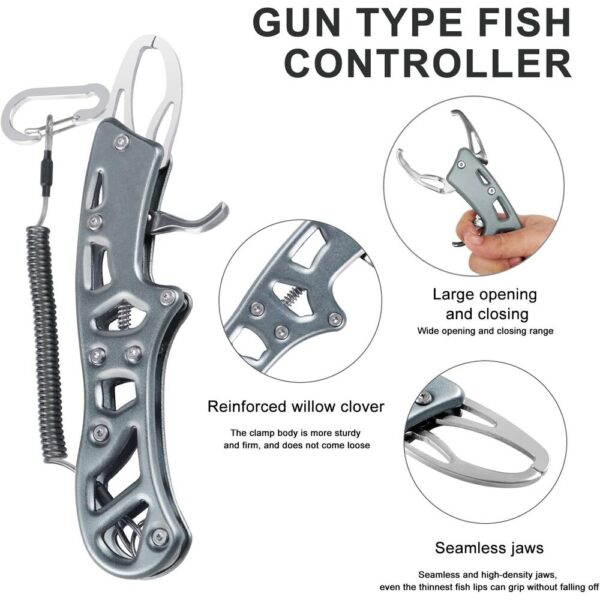 ishing Tool Gift for Men-04 Pro Fishing Gift Set – Pliers, Hook Remover & Lip Gripper Kit for Fresh & Saltwater