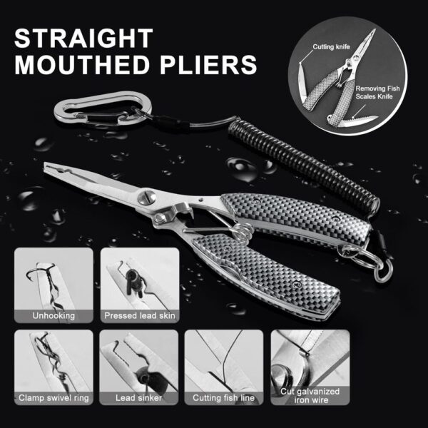 ishing Tool Gift for Men-06 Pro Fishing Gift Set – Pliers, Hook Remover & Lip Gripper Kit for Fresh & Saltwater