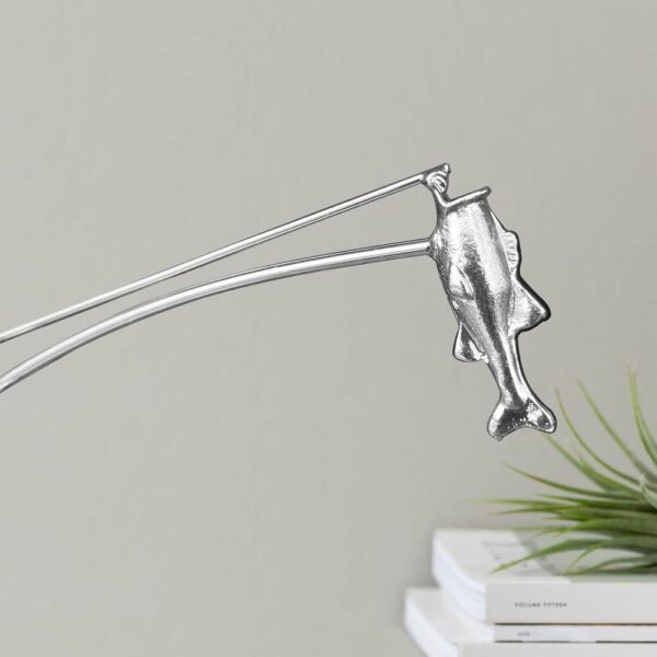 Fishing in Motion – Stainless Steel Kinetic Desk Sculpture for Relaxation & Focus