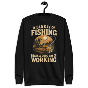 unisex-premium-sweatshirt-black-front-68fdfa88c5b3a.jpg Retro Fisherman Premium Sweatshirt – A Bad Day of Fishing Beats Working