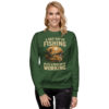 unisex-premium-sweatshirt-forest-green-front-2-68fdfa88ce20b.jpg Retro Fisherman Premium Sweatshirt – A Bad Day of Fishing Beats Working