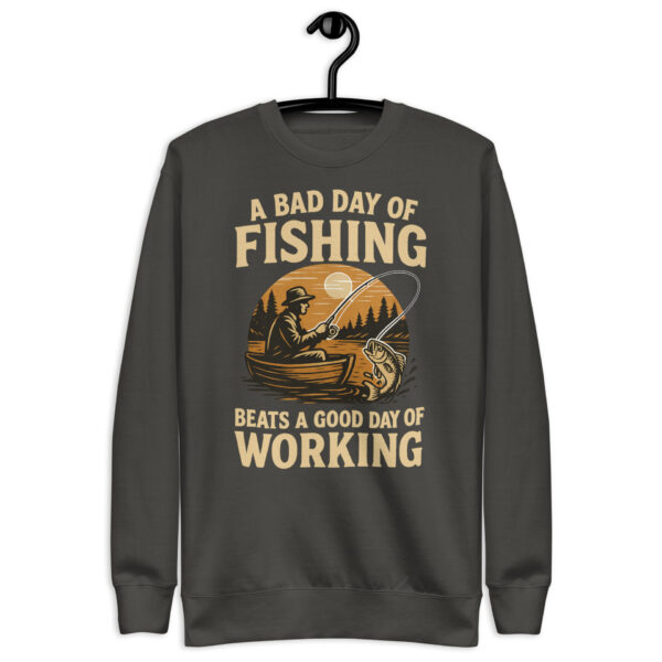 unisex-premium-sweatshirt-vintage-black-front-68fdfa88dc7f2.jpg Retro Fisherman Premium Sweatshirt – A Bad Day of Fishing Beats Working