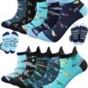 Funny Fishing Socks – 10 Pairs Low-Cut Cotton Gift Set