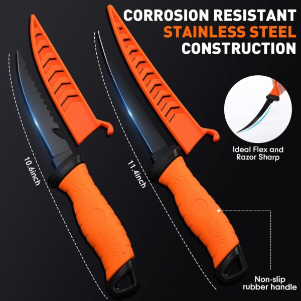 13 Pcs Fishing Tool Kit-03 13-Pc Pro Fishing Gear Kit – Knife, Pliers & Lip Gripper