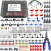 270Pcs Complete Fishing Tackle Kit with Hooks, Sinkers, Jigs & Pliers for Bass and Trout