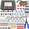 270Pcs Fishing Accessories Kit-1-pack 270Pcs Complete Fishing Tackle Kit with Hooks, Sinkers, Jigs & Pliers for Bass and Trout