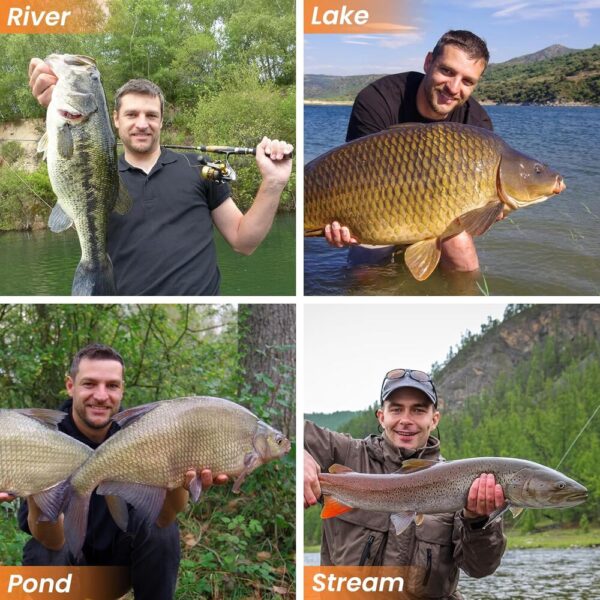 3D Bionic Fishing Lures-06 7-Pack 3D Bionic Lures with Rattle & Razor-Sharp Hooks