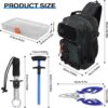 Fishing Backpack with Tackle Boxes,-02 Waterproof Fishing Backpack Set with Tackle Boxes & Gear Tools – All-in-One Fishing Gift for Men