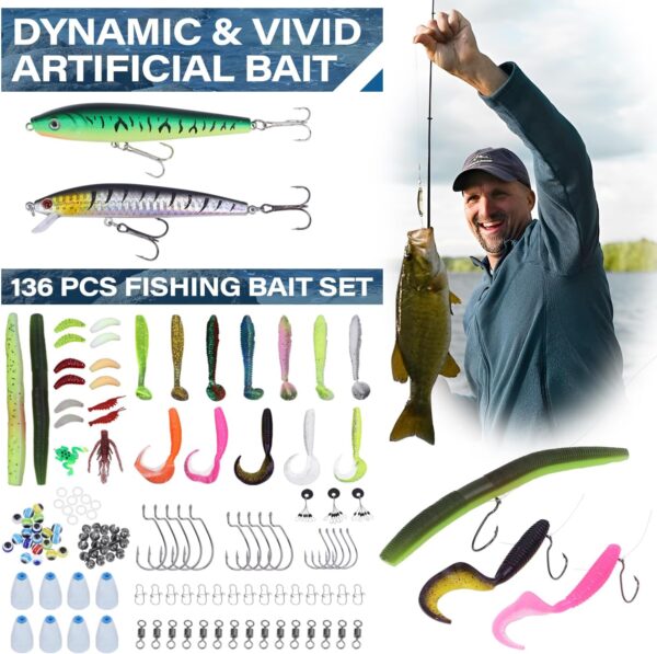 Fishing Backpack with Tackle Boxes,-09 Waterproof Fishing Backpack Set with Tackle Boxes & Gear Tools – All-in-One Fishing Gift for Men