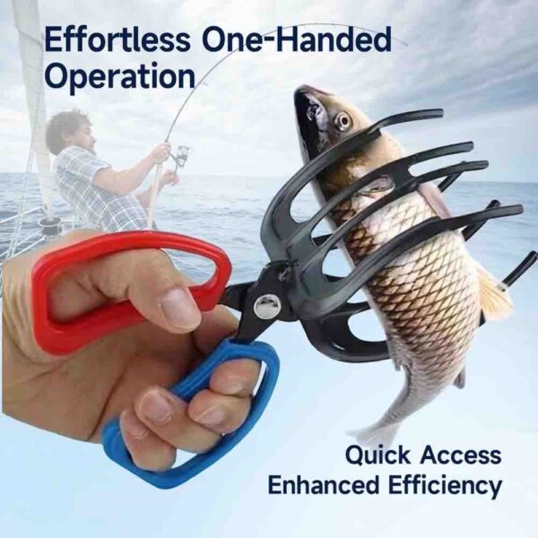 3-Claw Fish Gripper – One-Hand Control, No Slip, No Nonsense