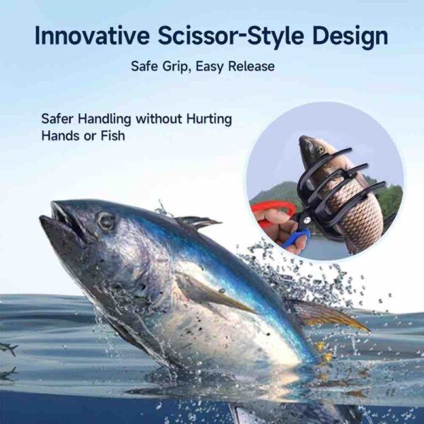 3-Claw Fish Gripper – One-Hand Control, No Slip, No Nonsense